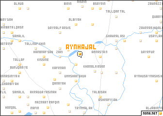 map of ‘Ayn Ḩajal