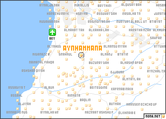 map of ‘Ayn Ḩammānā