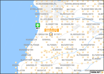 map of ‘Ayn ‘Nūb