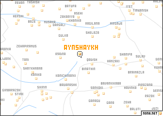map of Ayn Shaykh
