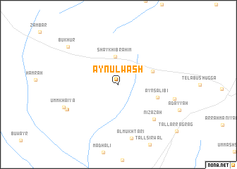 map of ‘Ayn ‘Ulwash