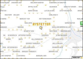 map of Aystetten