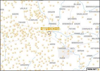 map of Ayub Khān