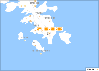 map of Ayukawahama