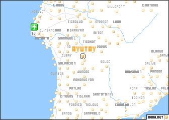 map of Ayutay