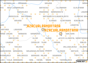 map of Azacualpa Montaña