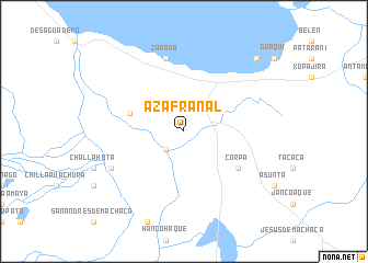 map of Azafranal