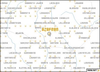 map of Azafrán