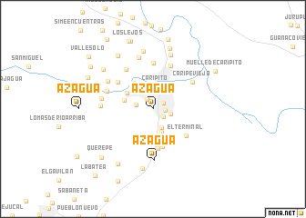 map of Azagua