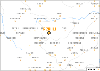 map of Azaklı