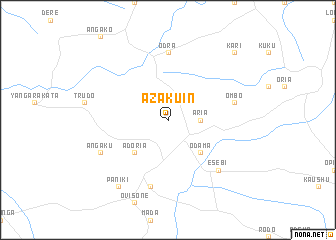 map of Azakuin