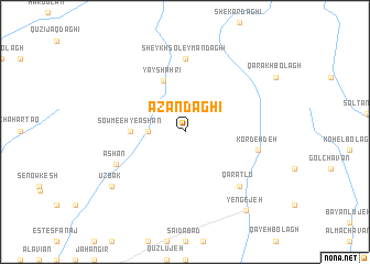 map of Azān Dāghī