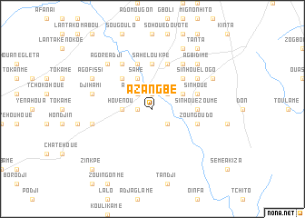 map of Azangbé