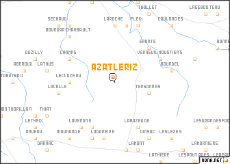map of Azat-le-Riz