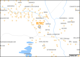 map of Azāz