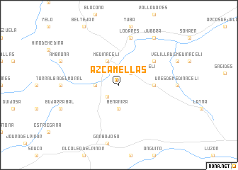 map of Azcamellas