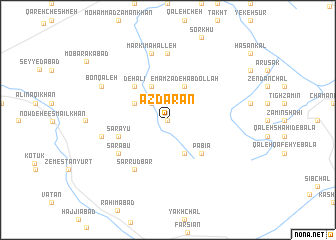 map of Azdārān