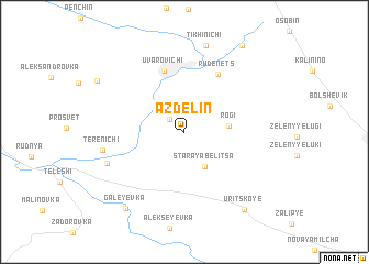 map of Azdelin