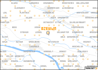 map of Azewijn