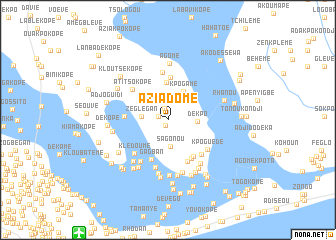 map of Aziadomé