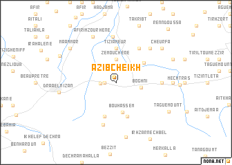 map of Azib Cheïkh