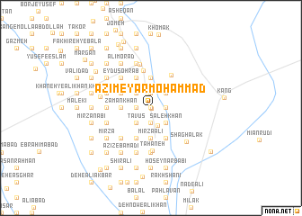 map of ‘Az̧īm-e Yār Moḩammad