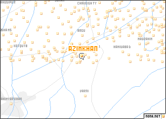 map of Azīm Khān