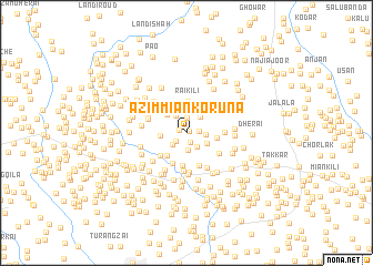 map of Azīm Miān Korūna