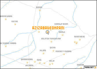 map of ‘Azīzābād-e ‘Omrānī