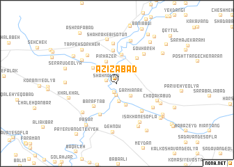 map of ‘Azīzābād