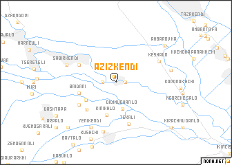 map of Azizkʼendi