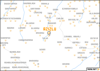 map of ‘Azīzlū