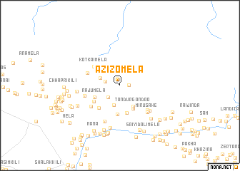 map of Azīzo Mela