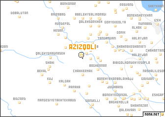 map of ‘Azīz Qolī