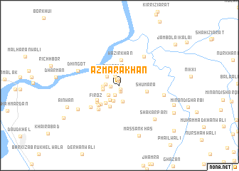 map of Azmara Khān