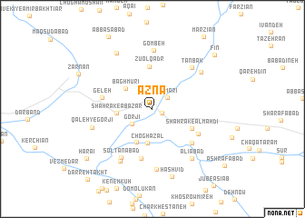 map of Aznā