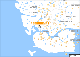 map of Āzo Amar Jat