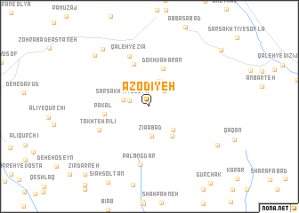 map of ‘Aẕodīyeh