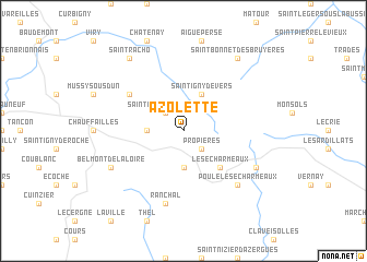 map of Azolette