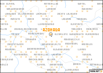 map of Azomada