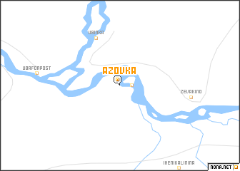 map of Azovka