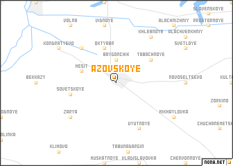 map of Azovskoye