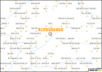 map of Azrou Ouado