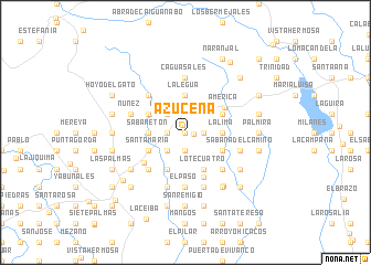 map of Azucena