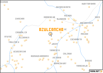 map of Azulcancha