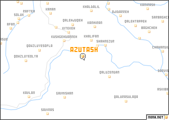 map of Azūtāsh