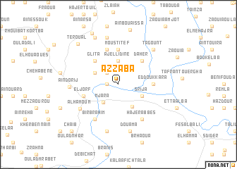 map of Azzaba