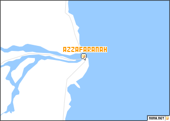 map of Az Za‘farānah