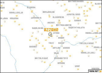 map of Az̧ Z̧ahr