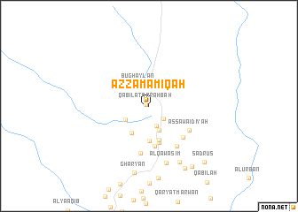 map of Az Zamāmiqah